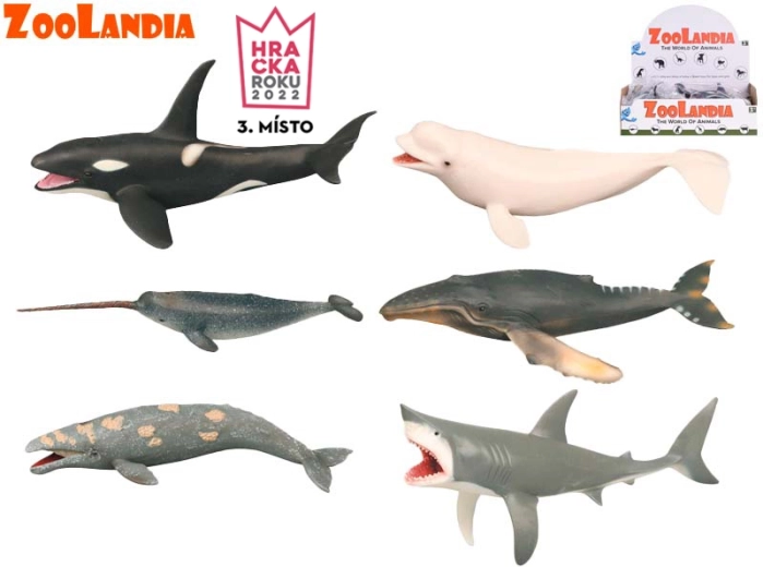 Zoolandia morské zvieratká – plastové figúrky 18–26 cm, sada