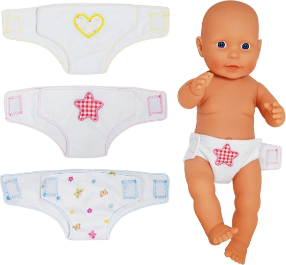 Dolls World látkové plienky pre bábiky 46 cm