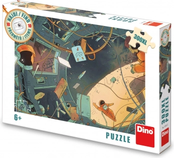 DINO puzzle Nájdi 10 predmetov: vesmír XL, 300 dielikov
