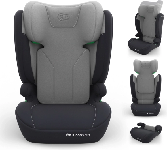 Kinderkraft autosedačka i-Spark 2 Plus i-Size 100–150 cm grey