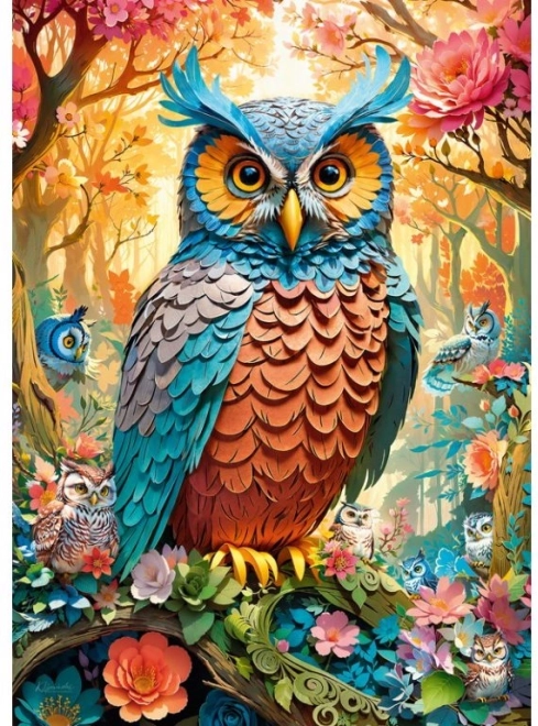 Cherry Pazzi Puzzle Papierová Sova 1000 dielikov