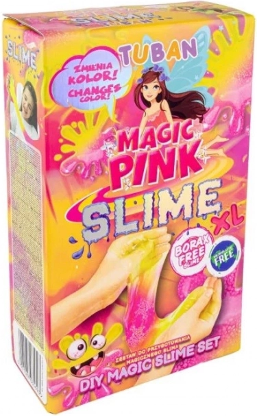 Kreatívna súprava Tuban Magický Sliz Pink XL meniaci farbu