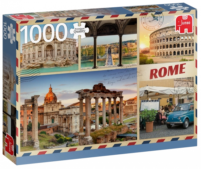 Puzzle Pozdravy z Ríma 1000 dielikov JUMBO