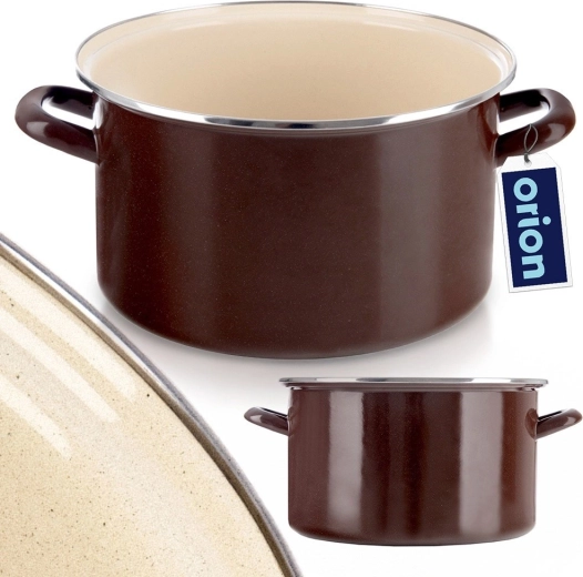 Odolný smalt a nerezový okraj