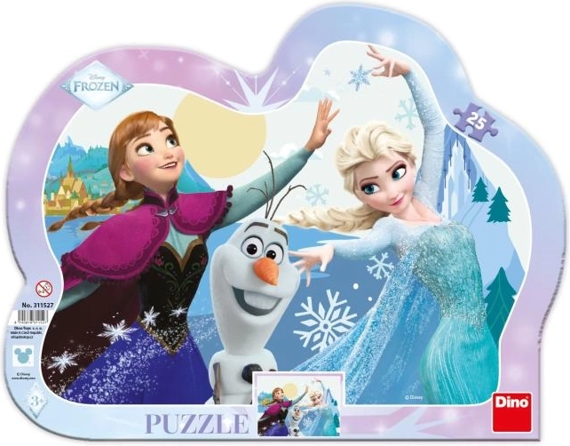 Anna a Elsa – tvarované detské puzzle 25 dielikov