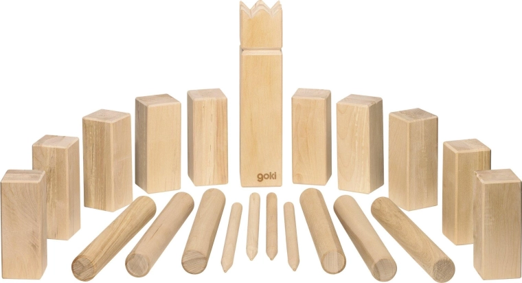 Kubb – vikingská vonkajšia hra v bavlnenom vrecúšku