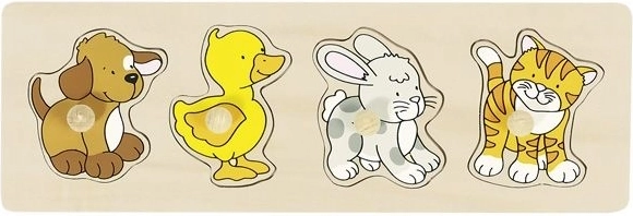 Drevená vkladačka Domáci priatelia