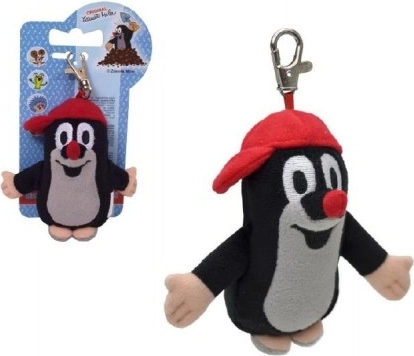 Krtko s šiltovkou a karabínkou 10 cm