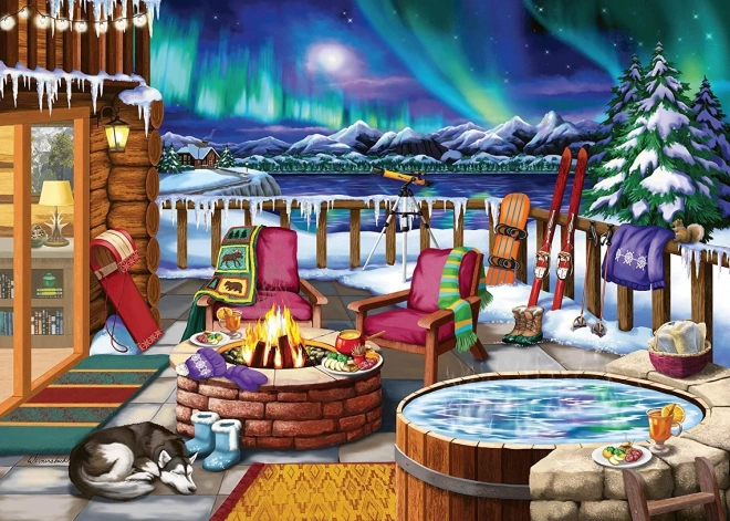 Puzzle polárna žiara XXL 500 dielikov