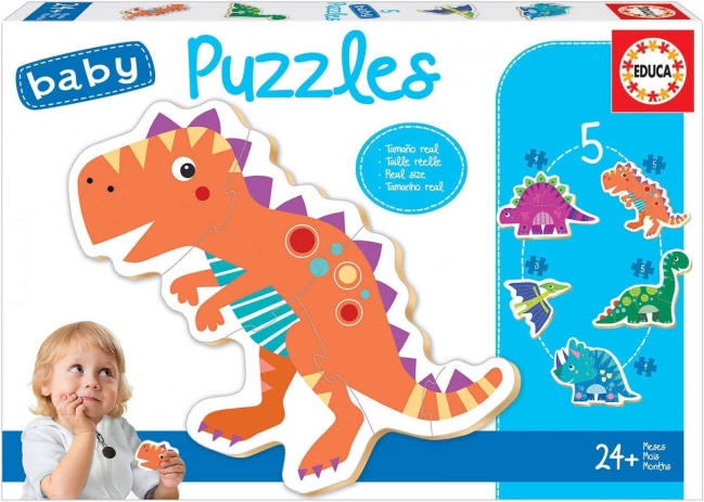Educa baby puzzle dinosaury 5v1