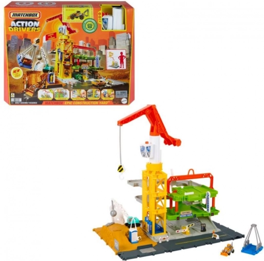 Matchbox Stavebná zóna so svetlami a zvukmi