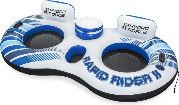 Nafukovacie dvojkreslo na vodu HYDRO-FORCE RAPID RIDER II so sieťovanými sedadlami 240 × 122 cm