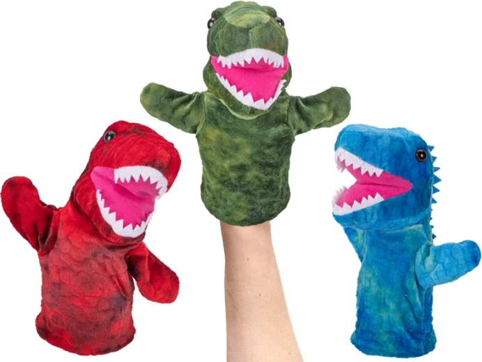 Plyšový maňuška dinosaurus pre najmenšie deti