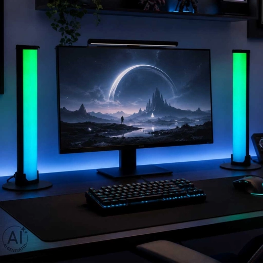 RGB svetelné stĺpiky pre hernú atmosféru