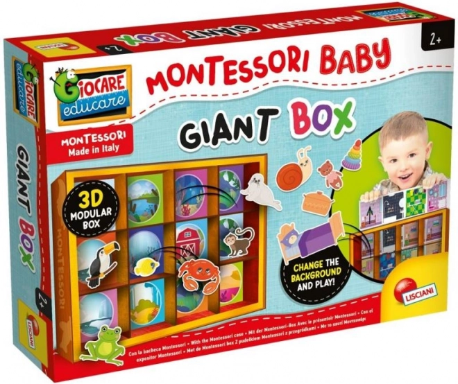 Montessori senzorický box pre bábätká – veľký
