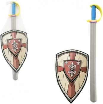 Penový meč so štítom 75 cm