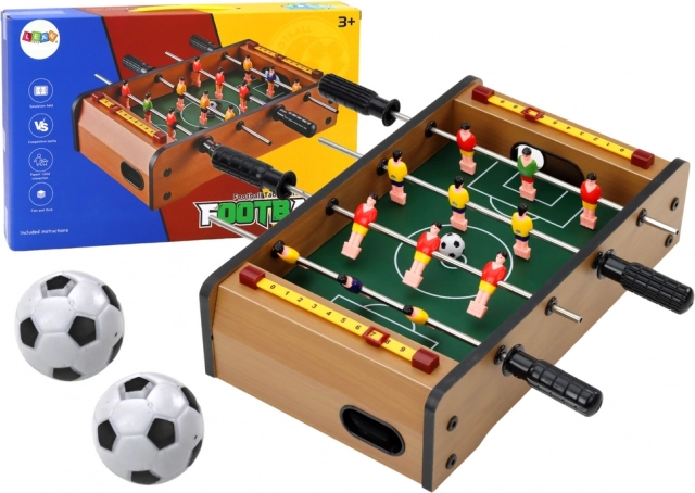 Mini stolný futbal z dreva 36 × 21,5 × 9 cm
