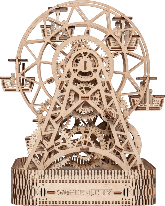 Drevený model ruského kola WOODEN CITY