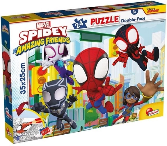 Lisciani Marvel Spidey obojstranné puzzle 24 dielikov