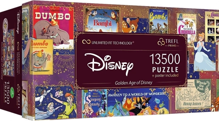 Puzzle 13500 dielikov Zlatý vek Disney