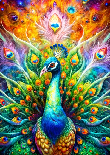 Enjoy puzzle Pávia majestátnosť 1000 dielikov