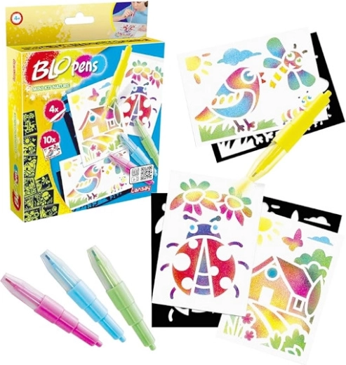 Blopens mini kit príroda – kreatívna airbrush sada pre deti