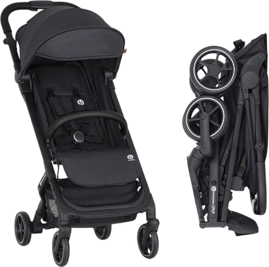 Petite&Mars športový kočík Fly perfect black