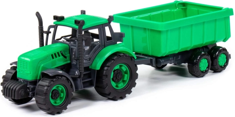 Detský traktor Progress s prívesom na zotrvačník - 1 kus