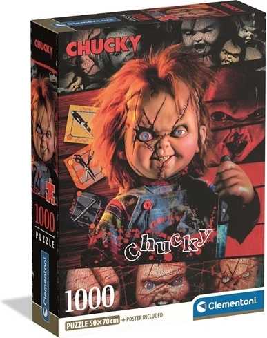 Clementoni puzzle Horror Collection Chucky 1000 dielikov compact