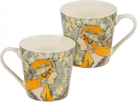 Porcelánový hrnček Alfons Mucha – Zodiak