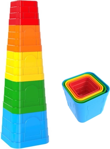 Kubus baby hranatá skladacia pyramída 5 dielikov