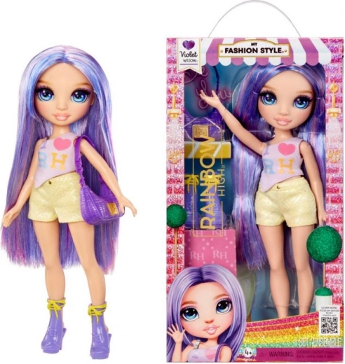 Rainbow High módna bábika Violet – štýlová fialová hviezda