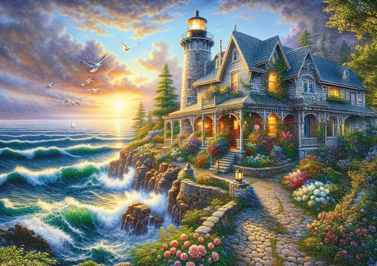 Puzzle Pobrežná symfónia 500 dielikov
