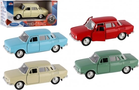 Kovový model Škoda 100 1:34 s otváracími dverami