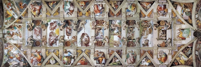 Panoramatické puzzle Strop Sixtínskej kaplnky 1000 dielikov EUROGRAPHICS