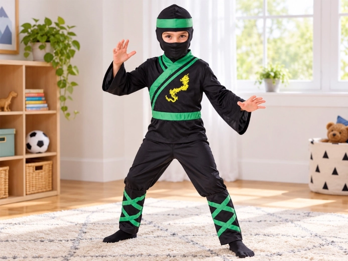 Výrazný ninja vzhľad
