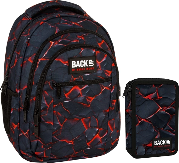 Školský set BackUP Gamer 2v1 – batoh a vybavený peračník