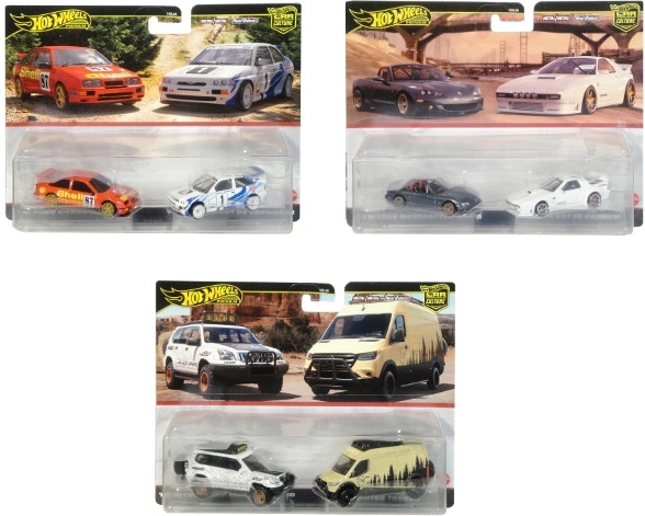 Hot Wheels Premium sada 2 kovových autíčok