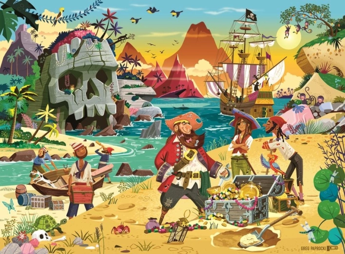 Ravensburger puzzle pirátske dobrodružstvo XXL
