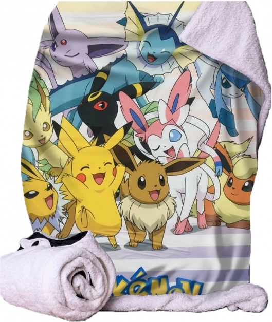 Prehoz s motívom Pokémon Eevee 100x150 cm