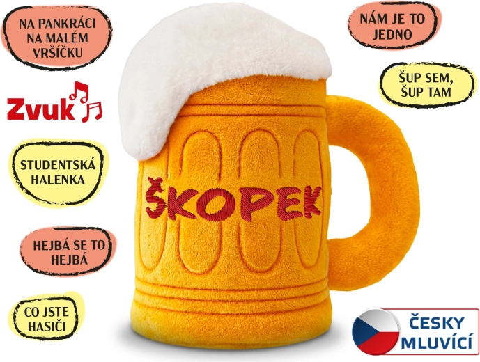 Plyšový Škopek 20 cm s melódiami