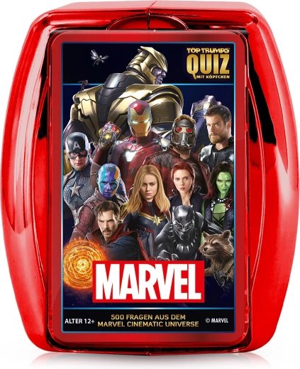 Winning Moves Top Trumps Quiz Marvel Cinematic Universe v kovovom puzdre - 1 kus