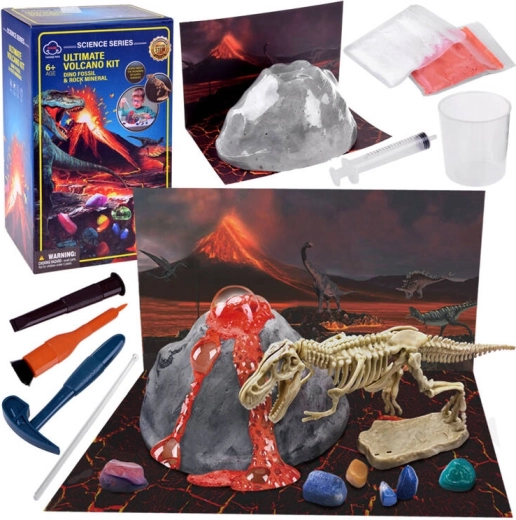 Vedecká sada sopka + dinosaury - vykopávky malý archeológ ZA4726