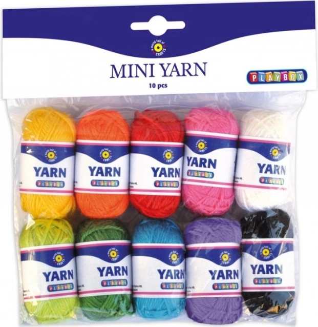 Playbox mini priadze – sada 10 farieb