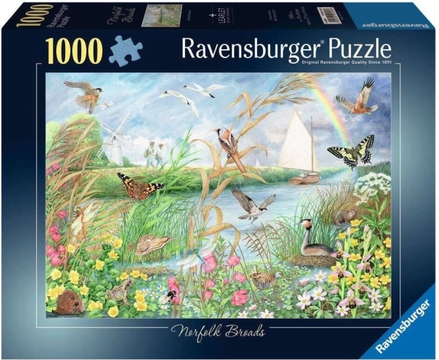 Puzzle Ravensburger Norfolkské jazero 1000 dielikov