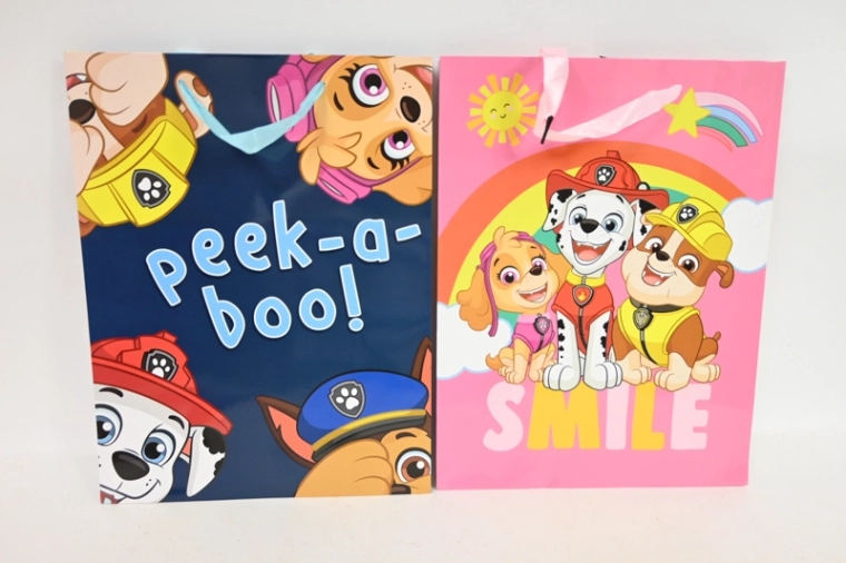 Papierová licenčná taška s detskými motívmi 34 × 26 cm