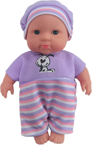 Fialové bábätko 18 cm