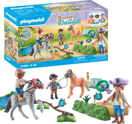 Playmobil Horses of Waterfall turnaj poníkov s prekážkami