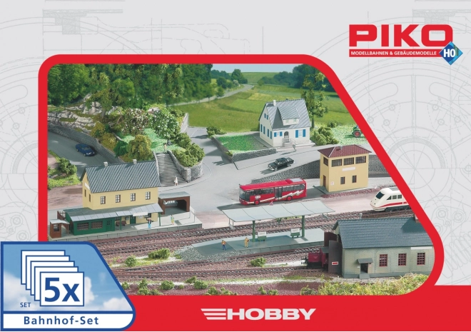 Piko Hobby sada stavieb stanice Neustadt, 5 dielov