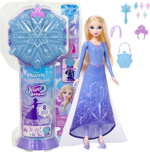 Mattel Disney Frozen bábika Elsa Jewel Reveal na korčuliach s doplnkami